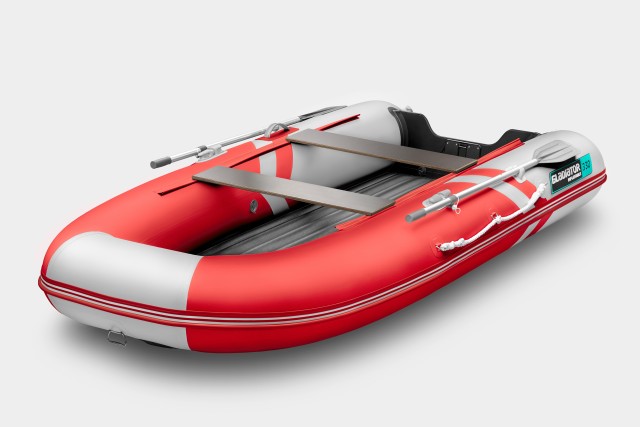 Надувная лодка GLADIATOR E330S Красно-белый