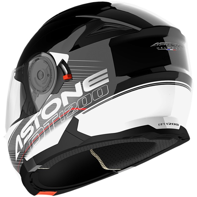 Шлем Astone RT1200 Graphic Touring (черно-белый)