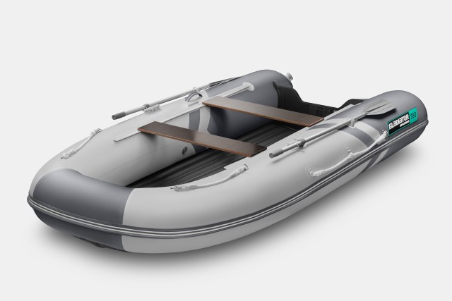 Надувная лодка GLADIATOR E350S Светло-темносерый