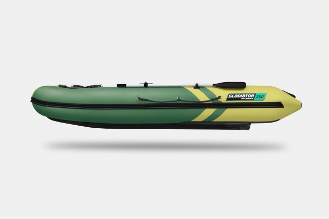 Надувная лодка GLADIATOR E350S Зелено-оливковый