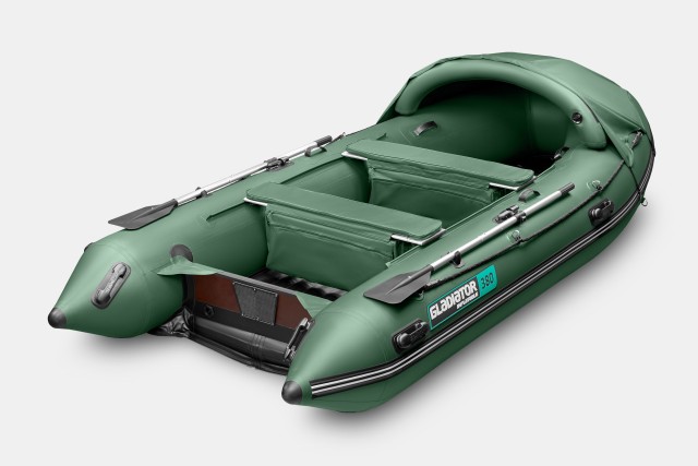 Надувная лодка GLADIATOR E380PRO Зеленый