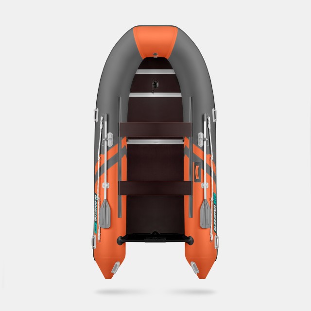 Надувная лодка GLADIATOR B370 Оранжево-темносерый