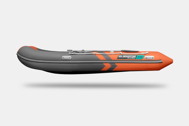 Надувная лодка GLADIATOR B370 Оранжево-темносерый