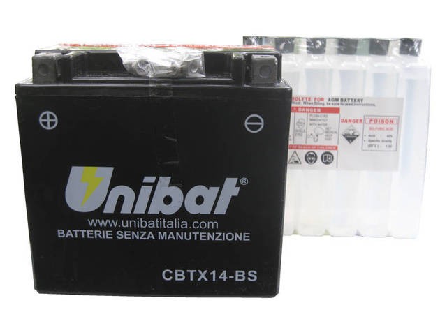 Аккумулятор UNIBAT YTX14-BS