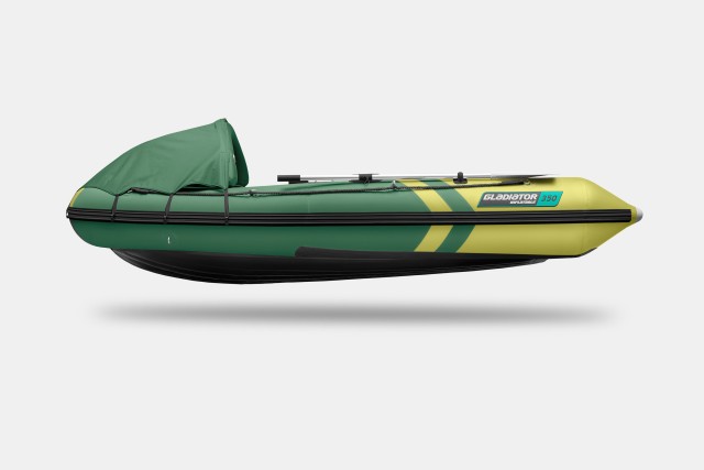 Надувная лодка GLADIATOR E350PRO Зелено-оливковый