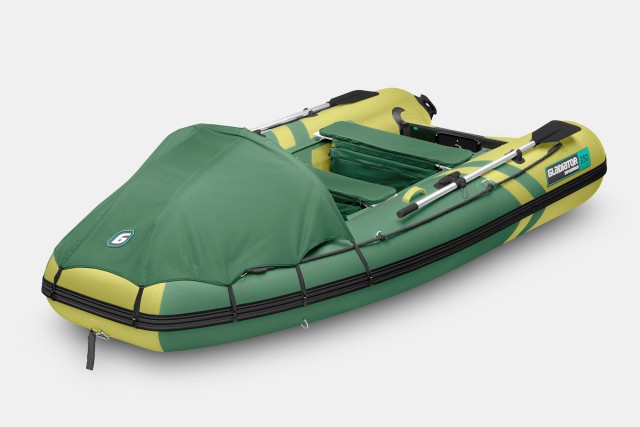 Надувная лодка GLADIATOR E350PRO Зелено-оливковый