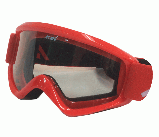 Очки для мотокросса ATAKI HB-319, (красные глянцевые)