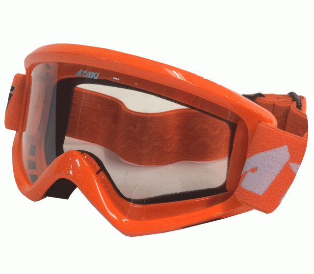 Очки для мотокросса ATAKI HB-319, (оранжевые глянцевые)