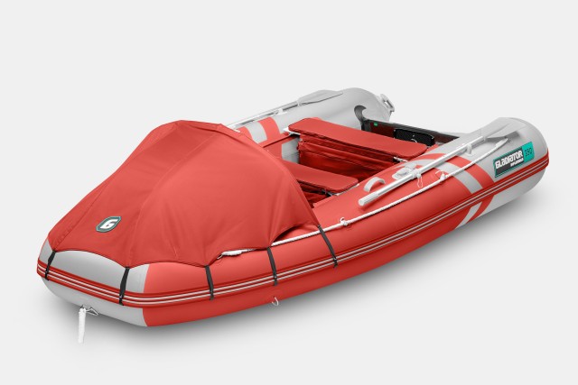 Надувная лодка GLADIATOR E350PRO Красно-белый
