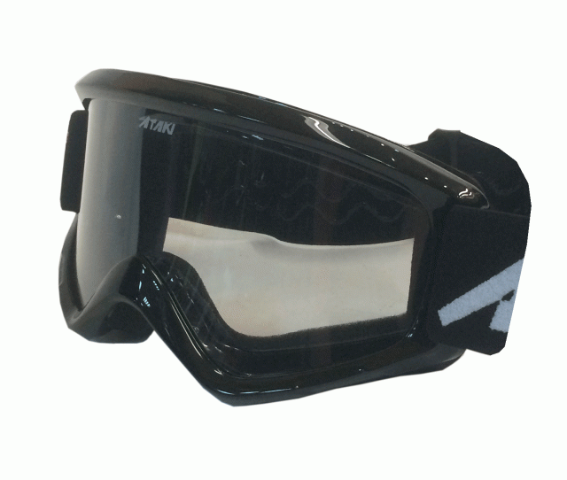 Очки для мотокросса ATAKI HB-319, (черные глянцевые)