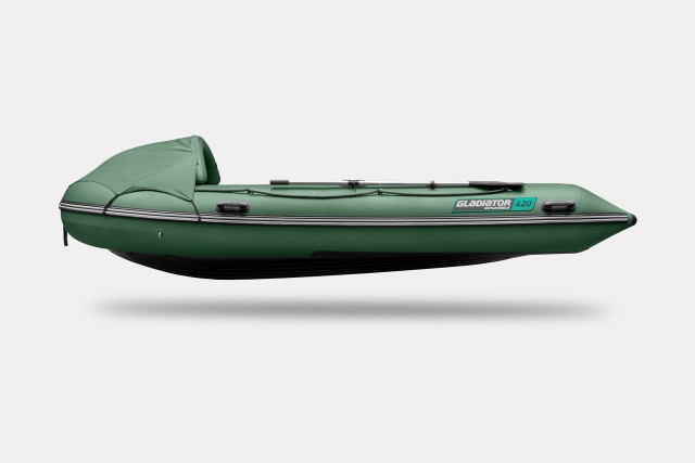 Надувная лодка GLADIATOR E420PRO Зеленый