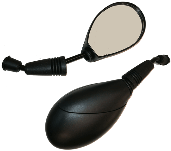 Зеркала заднего вида B-09 капля (8 мм) черное (пара)