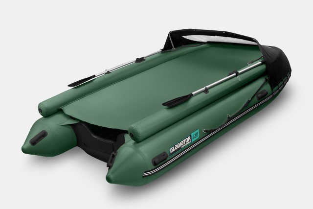 Надувная лодка GLADIATOR E420X Зеленый