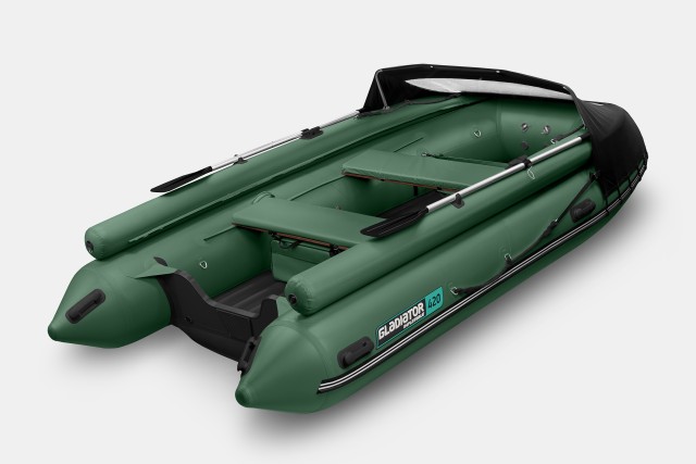 Надувная лодка GLADIATOR E420X Зеленый