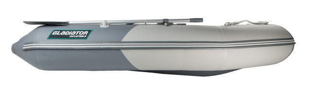 Надувная лодка GLADIATOR A280ТК Светло-темносерый
