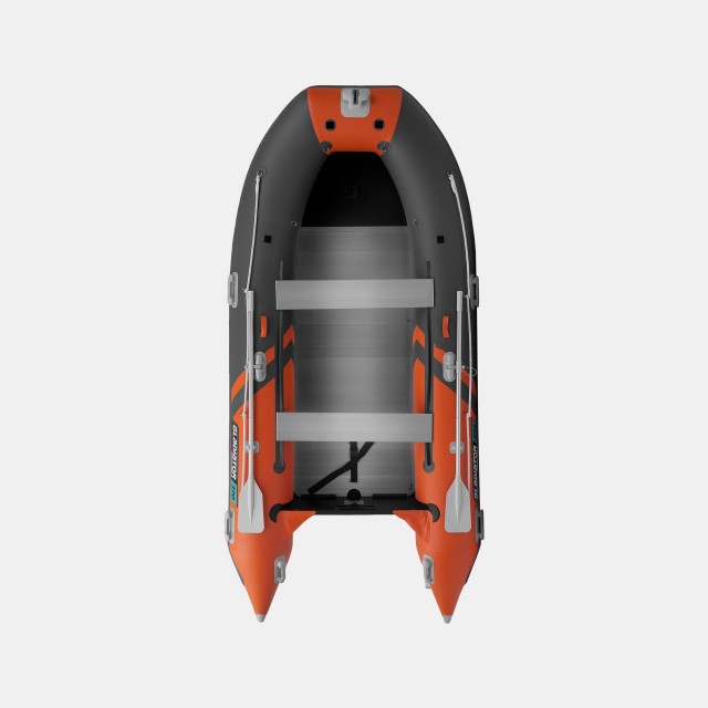 Надувная лодка GLADIATOR C370AL Оранжево-темносерый
