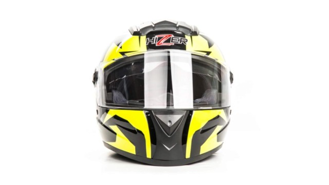 Шлем мото интеграл HIZER B561 #1 (L) black/yellow