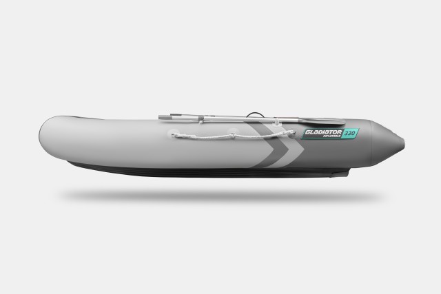 Надувная лодка GLADIATOR E330SL Светло-темносерый