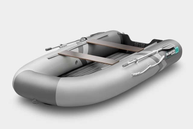 Надувная лодка GLADIATOR E330SL Светло-темносерый