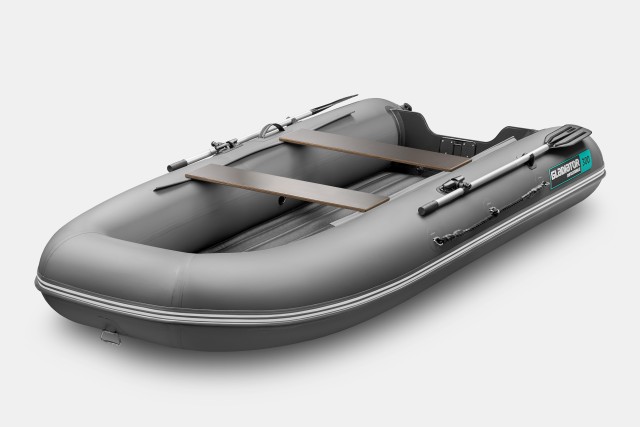 Надувная лодка GLADIATOR E300S Темносерый