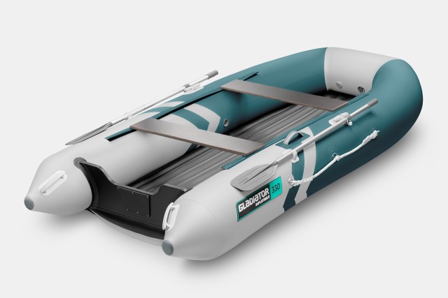Надувная лодка GLADIATOR E330SL Морской-зеленый-белый