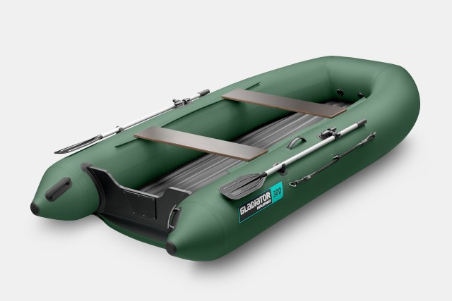 Надувная лодка GLADIATOR E300SL Зеленый