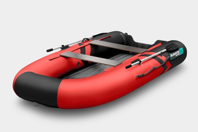 Надувная лодка GLADIATOR E300SL Красно-черный
