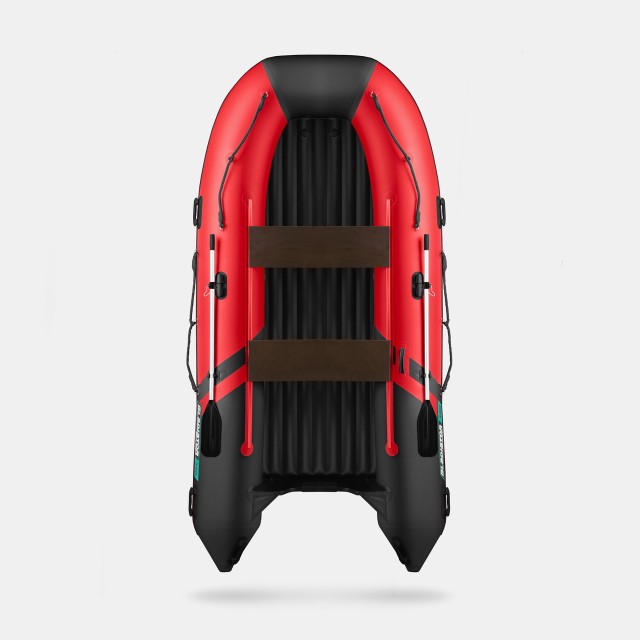 Надувная лодка GLADIATOR E380S Красно-черный