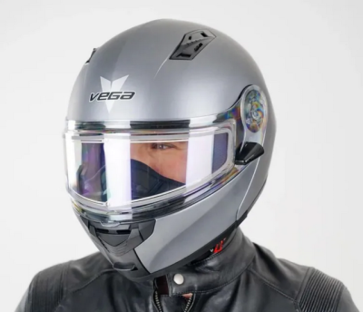 Шлем снегоходный Vega Spark (HS-158) Winter (черный) с подогревом, L