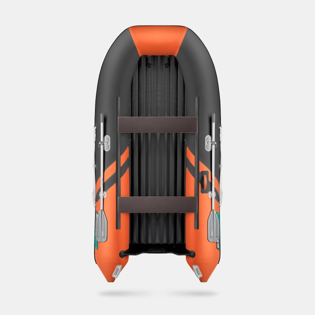 Надувная лодка GLADIATOR E330S Оранжево-темносерый
