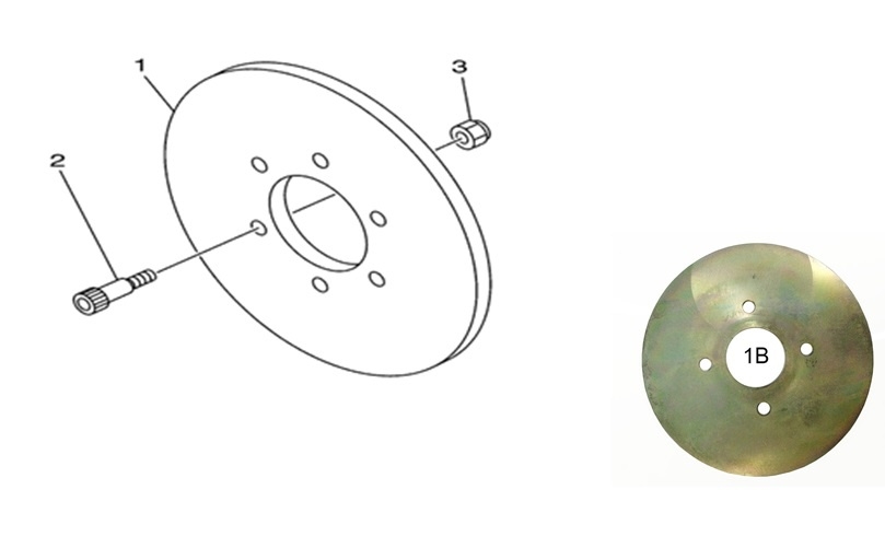 Схема Тормозной диск (задний тормоз)