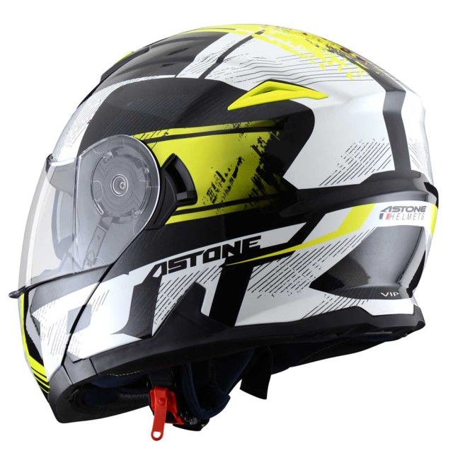 Шлем Astone RT1200 graphic VIP (черный/белый/желтый флуоресцентный)