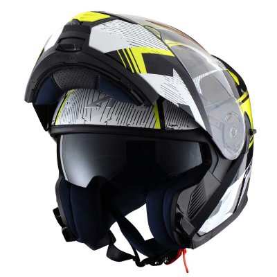 Шлем Astone RT1200 graphic VIP (черный/белый/желтый флуоресцентный)