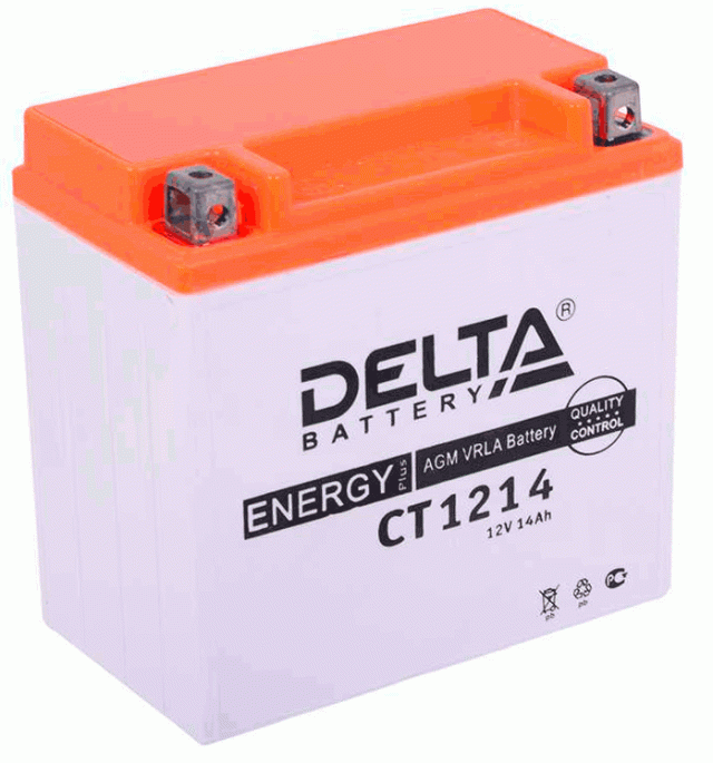 Аккумулятор Delta 1214.1 СТ (132х89х164)