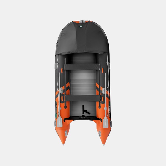 Надувная лодка GLADIATOR C420AL Оранжево-темносерый