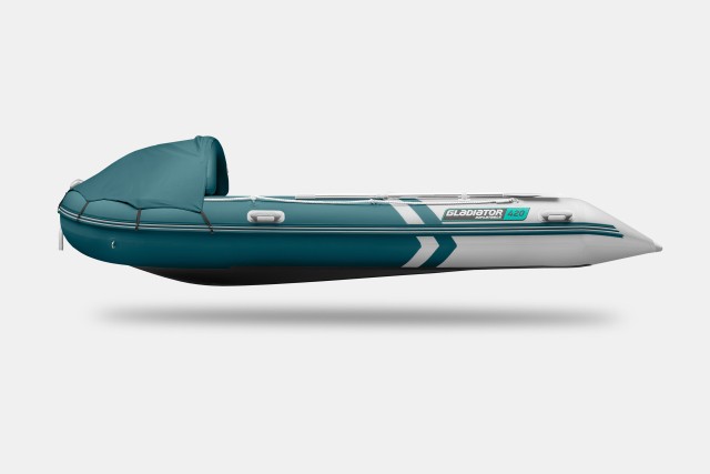 Надувная лодка GLADIATOR C420AL Морской-зеленый-белый