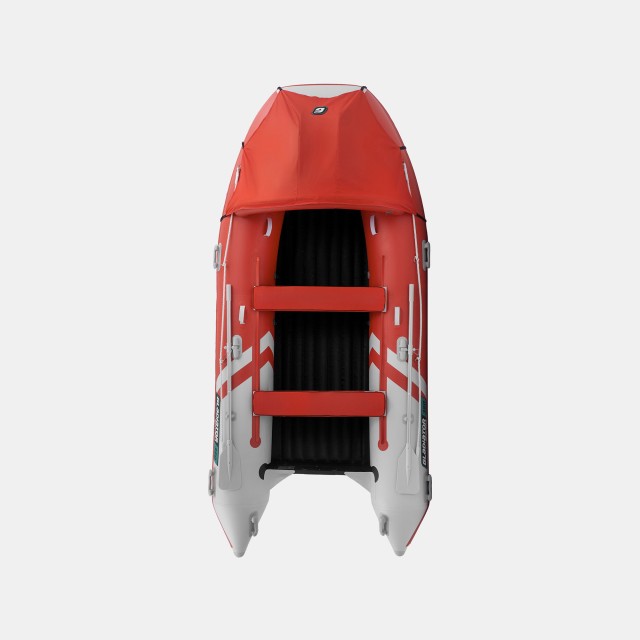 Надувная лодка GLADIATOR E380PRO Красно-белый