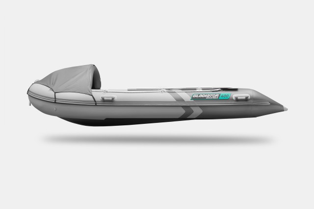 Надувная лодка GLADIATOR C400AL Светло-темносерый
