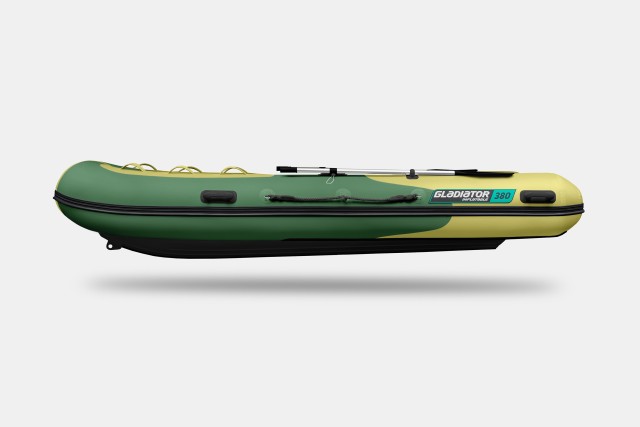 Надувная лодка GLADIATOR RIB380AL Зелено-оливковый