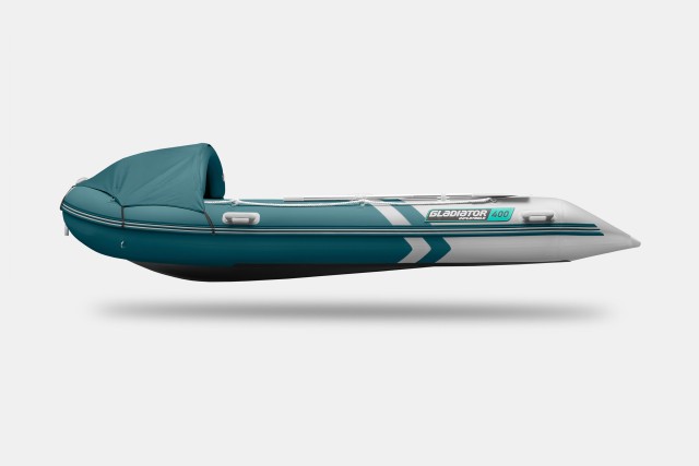 Надувная лодка GLADIATOR C400AL Морской-зеленый-белый