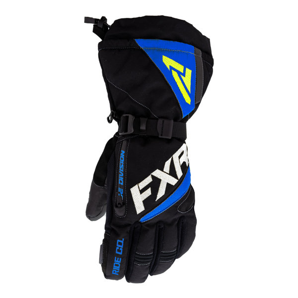 Перчатки FXR Fuel с утеплителем Black/Blue/Hi Vis, L