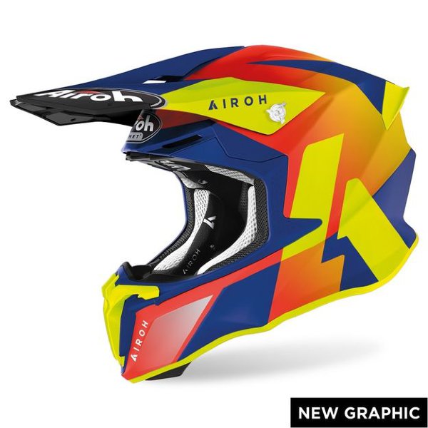 Кроссовый шлем Airoh Twist 2.0 Lift Azure Matt M