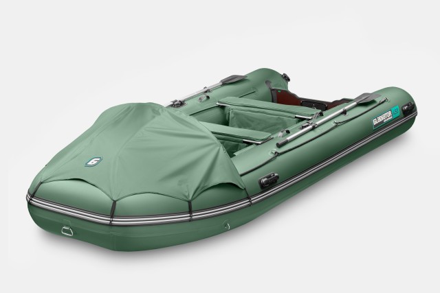 Надувная лодка GLADIATOR E450PRO Зеленый