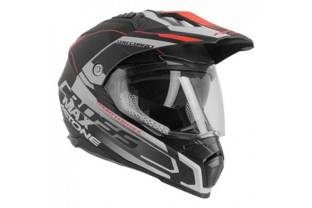Шлем CROSSMAX ROAD (черный/серый/красный)
