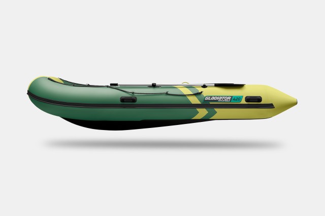 Надувная лодка GLADIATOR B420 Зелено-оливковый