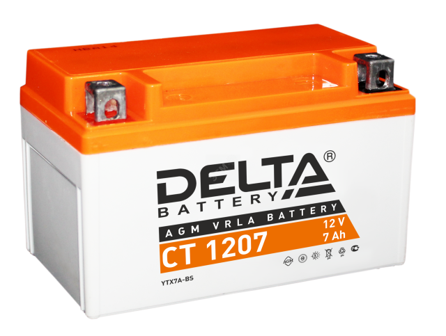 Аккумулятор Delta 1207 СТ (150х86х94)