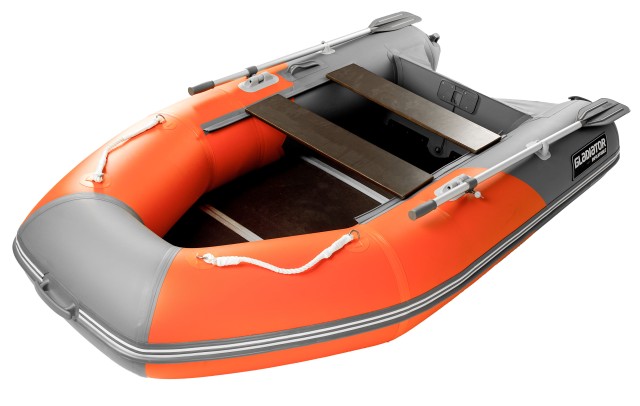 Надувная лодка GLADIATOR A280ТК Оранжево-темносерый