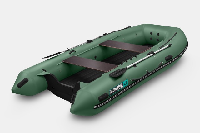 Надувная лодка GLADIATOR E450S Зеленый