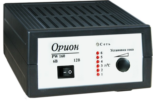 Зарядное устройство Орион PW160 (автомат) для мото и авто АКБ 6В и 12 В AZARD