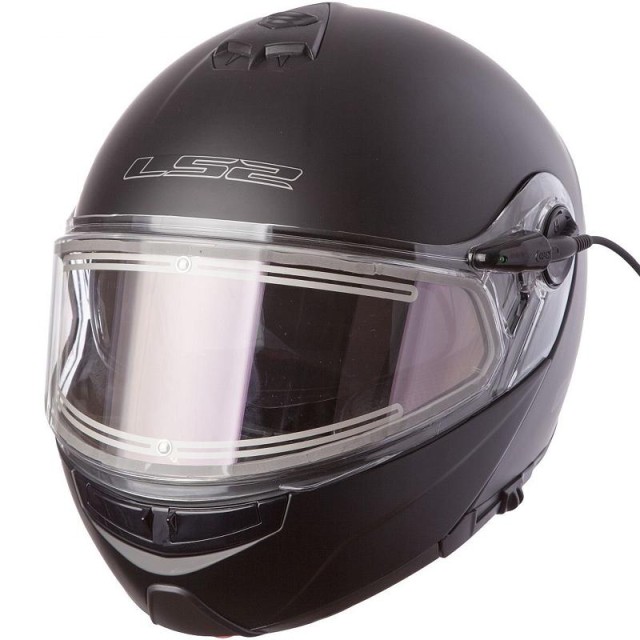 Шлем FF325 STROBE ELEKTRIC SNOW Solid (черный матовый)